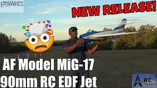 💥NEW!💥 AF Model MiG-17 90mm RC EDF Jet Maiden Flight & Review.