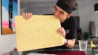 GIANT Rice Crispy Treat Challenge! (3,840 Calories)