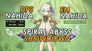 NAHIDA best BUILD! DPS vs Support damage test & Spiral Abyss Showcase| Genshin Impact