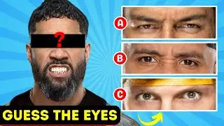 Can You Identify the Correct Eyes of WWE Superstars? 👀✅