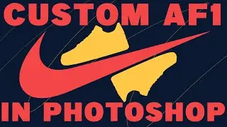 Custom AF1 Sneakers in PHOTOSHOP