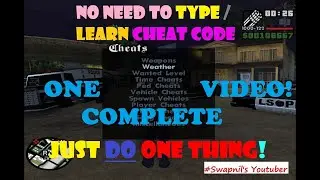 How to install Cheat Menu In GTA San Andreas Pc | GTA San Andreas Me cheat Menu Kaise install Kare