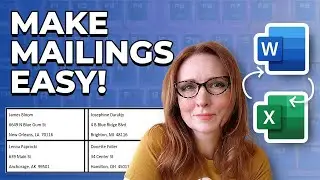 How to Create LABELS in Microsoft Word Using Mail Merge | Use Data From Microsoft Excel