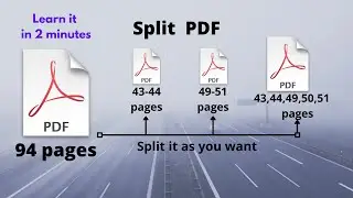 How to Split PDF into seperate pages | How to Separate PDF