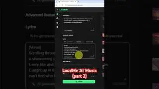 LoudMe AI Music (part 2) #shorts