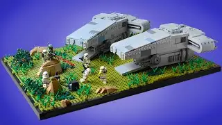 Lego The Mandalorian - Boba Fett vs Stormtroopers - Imperial Troop Transport MOC