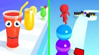 Juice Run Vs Stack Rider Walkthrough android iOS Gameplay part 01