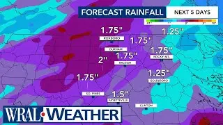 North Carolina Forecast: Week of rain and storms in the forecast