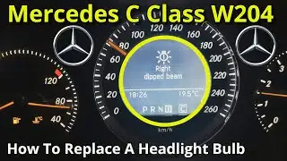 Mercedes C-Class Headlight Bulb Replacement - How To DIY