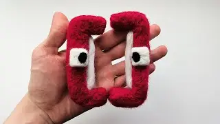 ASMR Math Lore Square Brackets (Soup Earth Society version) Needlefelt Wool Art