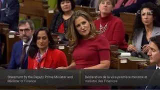 Finance Minister Chrystia Freeland delivers the 2023 fall economic statement – November 21, 2023