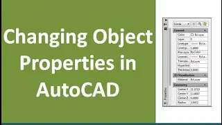 Modifying AutoCAD properties using properties palette