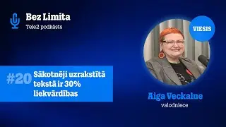 #20 Sākotnēji uzrakstītā tekstā ir 30% liekvārdības | Saruna ar valodnieci Aigu Veckalni