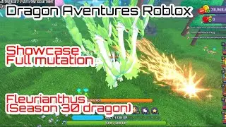 Showcase NEW Season 30 dragon - Fleurianthus AND Auctioning a Veidreki | Dragon Adventures Roblox