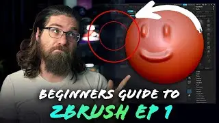 The Beginners Guide To ZBRUSH - Episode 1 | UI, Scene setup & more!