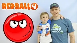 КРАСНЫЙ ШАР 4 Начало игры БОСС №1 Даник и детский летсплей Red Ball 4