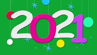 Happy New Year 2021 Green Screen Effect HD Video New Year effects background 2021