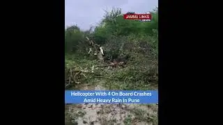 Hyderabad-bound helicopter crashes in Pune village, 4 occupants survive mishap