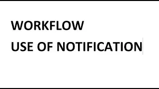 Sending email Notification In a workflow