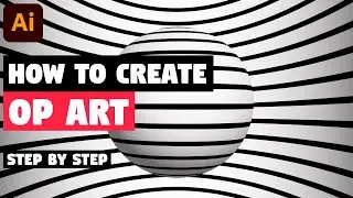 How to make Op Art | Illustrator Tutorial (3D Optical Illusion)