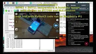 ESP32 + DHT11 temperature & humidity sensor with display on ST7789 and BLE function