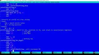 Displaying 32bit hexadecimal numbers in assembly language