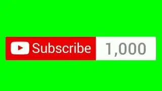 subscriber count green screen || subscribe button green screen