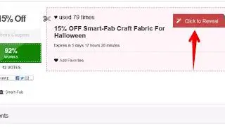 Promo Code: 15% OFF Smart Fab Craft Fabric For Halloween