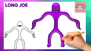 How To Draw Long Joe - Garten of Banban | Easy Step By Step Drawing Tutorial