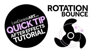 After Effects Tutorial | QUICK TIP | Rotation Bounce