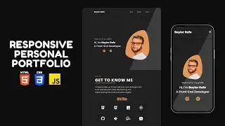 Personal Portfolio Website in HTML & CSS & JavaScript part 2 | Responsiveness