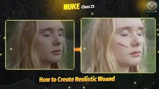 How to Compose Realistic Wound in Nuke | Smart Vector | BY VFX FORGE #nuke #nuketutorial#vfxacademy