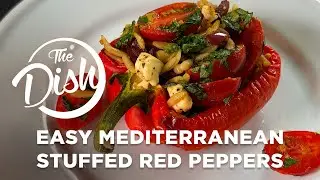 Easy Mediterranean Stuffed Red Peppers