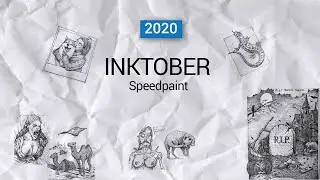 Inktober 2020. Инктобер. Speedpaint