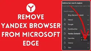 How to Remove Yandex Browser From Microsoft Edge 2024? Delete Yandex Browser