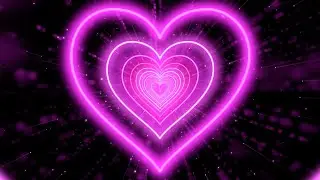 Heart Background💗Love Heart Tunnel Background Video Loop | Heart Wallpaper Video [3Hours]