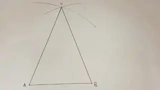 How to construct an Isosceles triangle.