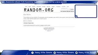 4/8 - RANDOM DRAWS FOR RANDOM RANDOMS #15 & CDTW 4 BOX MIXER