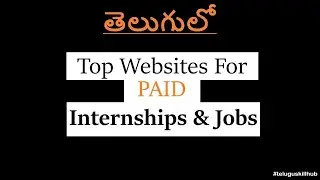 Best Websites to Find Jobs and Internships in Telugu