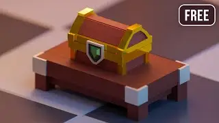 Treasure Box 3D Model | Free Game Asset