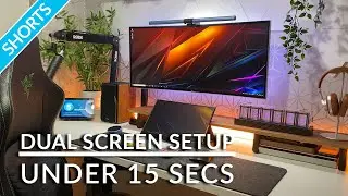 Dual Screen Working from Home & Gaming Setup (One Touchscreen) #shorts