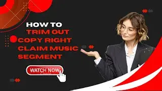 How to Trim out Copyright claim music segment | Remove claimed content from youtube videos