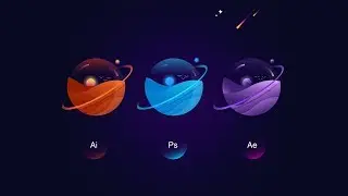 How to create planet in illustrator | Adobe illustrator tutorial