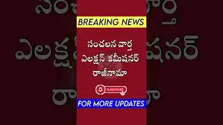 Election Commissioner రాజీనామా 