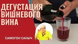 Какое получилось домашнее вино из вишни? Дегустация вишневого вина. / Домашнее виноделие.