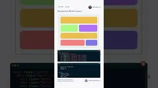 Create responsive Bento like layout #coding #webdesign #css3 #webdevelopment #html #programming