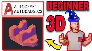 3D Modeling 101 Beginner Tutorial \\ AutoCAD 2022