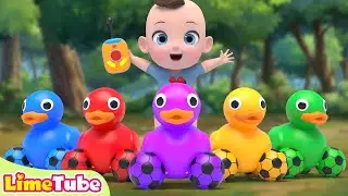 Color Ducks | Old macdonald had a farm | Nursery Rhymes & Kids Songs | Kindergarten | LimeAndToys