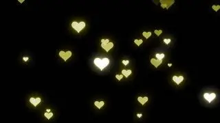 Heart Background Golden | Heart Overlay | Love Background | HD Overlays | HD background