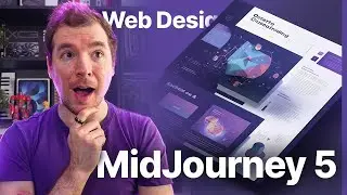 New AI Art Web Design with MidJourney 5 (v4 versus v5)